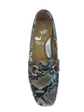 Tiramisu Embossed Python Loafers - Tiramisu Shoes