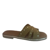 Leather Flat Slip On - Tiramisu Shoes