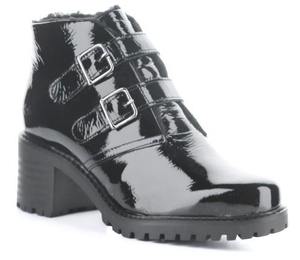 Patent Leather Water Proof Ankle Boots