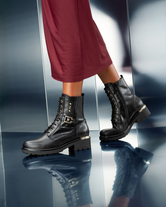 Dressy Combat Boots Nero Giardini