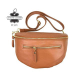 Leather Sling Bag - Tiramisu Shoes