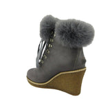 Wedge Shearling Boots