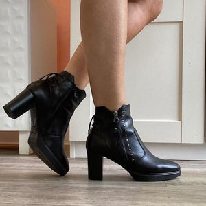 Black Platform Ankle Boots