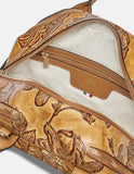 Embossed Handbag leather Bag - Tiramisu Shoes