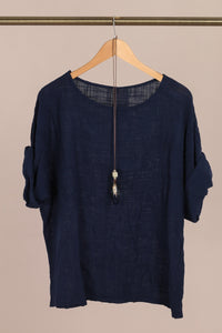 Cozy Cotton Linen Top