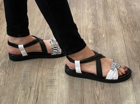 Ankle-Strap Flat Sandals