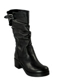 Divine Follie Mid-Calf Leather Boot - Tiramisu Shoes