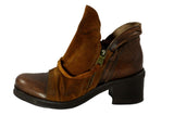 Divine Follie Leather Ankle Boot - Tiramisu Shoes