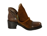 Divine Follie Leather Ankle Boot - Tiramisu Shoes
