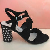 Black suede Sandal - Tiramisu Shoes
