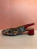 Multicolour leather slingbacks - Tiramisu Shoes