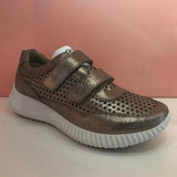 Taupe leather Sneakers - Tiramisu Shoes