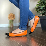 Orange Ballerina Shoes