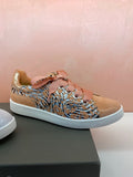 Pink Leather Sneakers