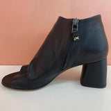 Black Open Toe Boots by Melluso