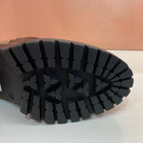 Sand - Black Platform Ankle Boots