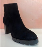 Black Suede Platform Ankle Boots