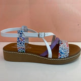 Multicolored Polka Dot Sandals