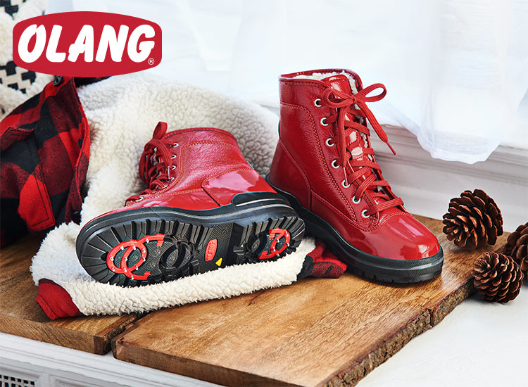 Olang red boots deals
